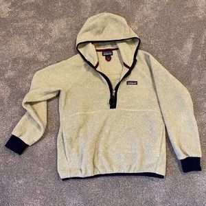 Patagonia fleece sweater with hoodie